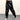 Black Loose Pleated Shinny Sexy Nightclub Men's DS Costumes Anti bright Elastic Waist Pants  -  GeraldBlack.com