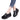 Black Round Toe Spring Autumn Women Genuine Leather Moccasins Fall Slip-on Casual Shoes Handmade  -  GeraldBlack.com