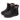 Black Warm Plush Round Toe Zipper Waterproof Ankle Boots for Women  -  GeraldBlack.com