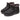 Black Warm Plush Zipper Round Toe Waterproof Ankle Boots for Women  -  GeraldBlack.com