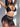 Black Wirefree Bra Low Waist Thong Coverup Three-Piece Swimwear Bikini Set  -  GeraldBlack.com