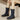 Black Women Snow Boots Winter Warm Plush Cozy Flat With Mid Calf Boots Concise Soft Platform Thick Sole Shoes 44  -  GeraldBlack.com