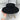 Black Wool Solid Pattern Hat with Chains Brim for Men and Women  -  GeraldBlack.com