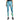 Blue Gradient Fish Scale Mermaid Print Women's Elastic Leggings Pants  -  GeraldBlack.com