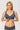 Blue Heather Floral Non-Padded Strapless Underwire Bra for Women  -  GeraldBlack.com