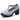 Blue Mary Jane Pumps Genuine Leather Sheepskin High Heels Elegant Retro Square Round Toe for Women  -  GeraldBlack.com