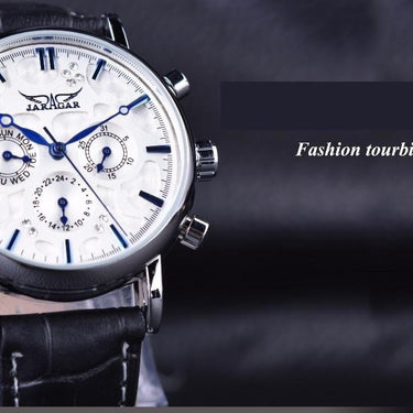 Blue Sky Series Genuine Leather Strap Fashion Wrist Watches for Men - SolaceConnect.com