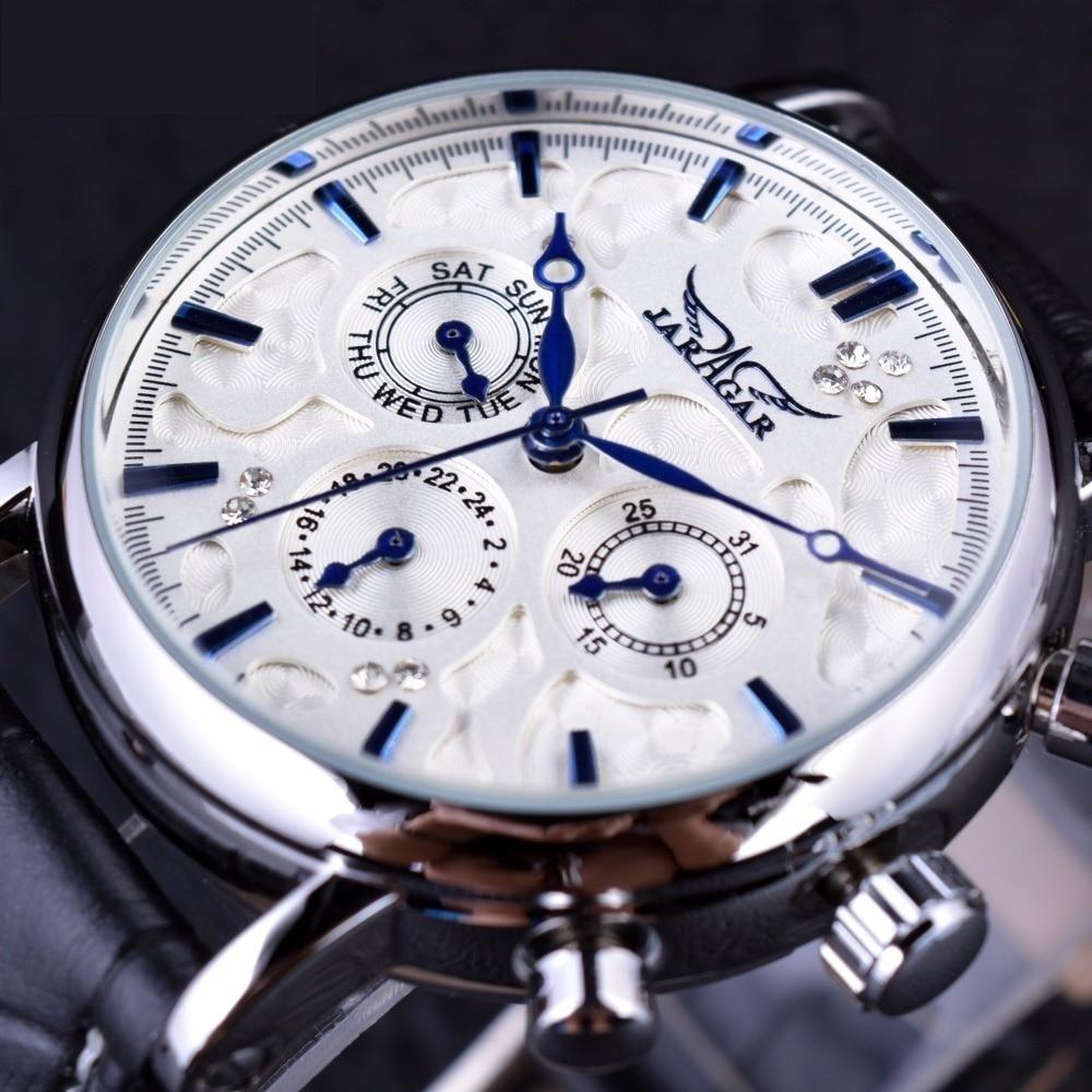 Blue Sky Series Genuine Leather Strap Fashion Wrist Watches for Men  -  GeraldBlack.com