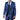 Blue WeddingSuits Slim Fit with Floral Pattern Waistcoat Jacket Pants 3 Piece Formal Groom Tuxedos  -  GeraldBlack.com