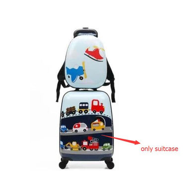 Boys 18 Inch Children Suitcases Luggage Set Trolley Bag For Traveling Kids  -  GeraldBlack.com