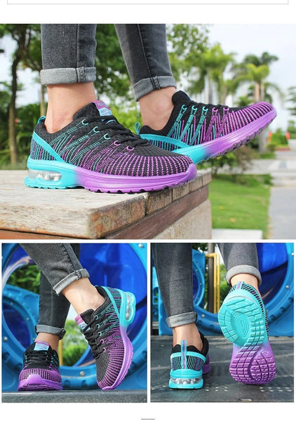 Breathable Comfortable Lightweight Athletic Mesh Couple Running Shoe  -  GeraldBlack.com
