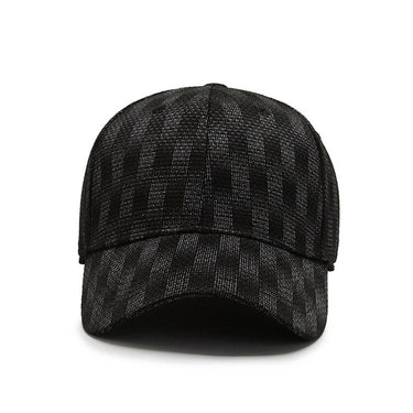 Winter British Plaid Elastic Hat Brand Baseball Cap For Men Women Black Gray Streetwear Hip Hop Caps - SolaceConnect.com