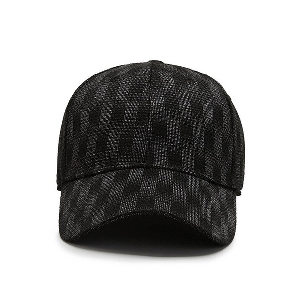 Winter British Plaid Elastic Hat Brand Baseball Cap For Men Women Black Gray Streetwear Hip Hop Caps - SolaceConnect.com