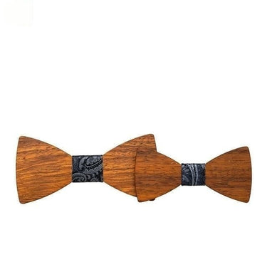 British Style Wooden Bowtie for Female Children Groom Wedding Suits  -  GeraldBlack.com