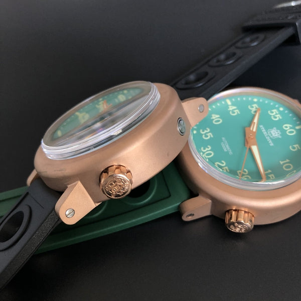 Bronze Watch 1000M Waterproof C3 Green Luminous NH35 Automatic Movement CUSN8 Mechanical Dive Wristwatch  -  GeraldBlack.com
