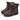 Brown Warm Plush Round Toe Zipper Waterproof Ankle Boots for Women  -  GeraldBlack.com