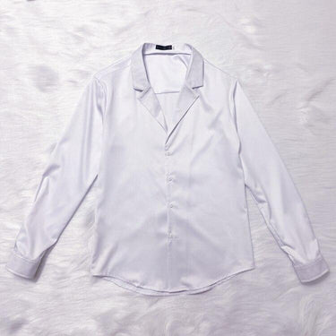 Business Casual Formal Wear Long Sleeve Slim Fit Collar Shirts for Men - SolaceConnect.com