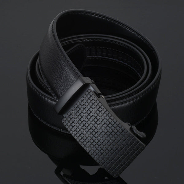 Business Fashion Men's Automatic Alloy Buckle Leather Luxury Belts  -  GeraldBlack.com