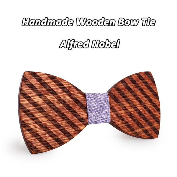 Butterfly Shaped Bowknots Etching Wooden Bow Ties for Men's Wedding Suits - SolaceConnect.com