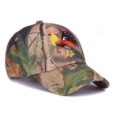 Camo Embroidery Cock Fitted Fishing Baseball Caps for Women and Men  -  GeraldBlack.com
