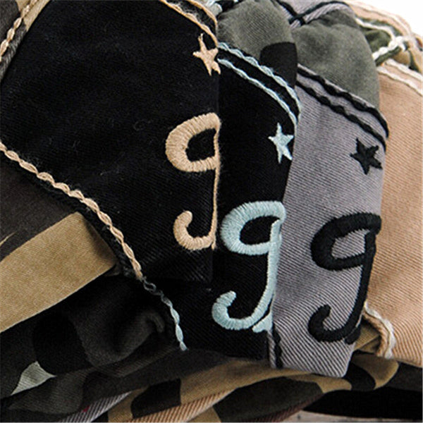 Camouflage Casual Cotton Sun Hat Patchwork Beret Caps for Men Women  -  GeraldBlack.com