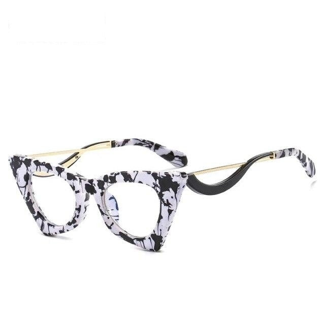 Candy Color Thick Frame UV400 Cat Eye Sunglasses for Women - SolaceConnect.com