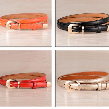 Candy Color Versatile For Women Thin Belt Fashion Simple Ladies Alloy Pin Buckle Belt  -  GeraldBlack.com