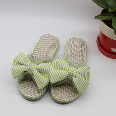 Candy Color Warm Winter Home Slippers with Bowtie for Bedroom & Indoor  -  GeraldBlack.com