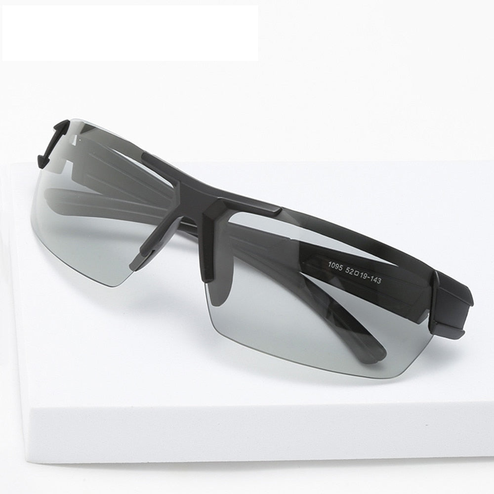 Carbon Fiber Frame Sunglasses for Men Cycling Glasses Photochromic Glasses Sports Lenses Sports  -  GeraldBlack.com