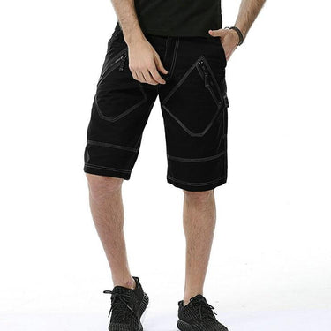 Cargo Bermuda Cotton Washed Shorts Trousers with Zippers for Men - SolaceConnect.com