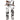 Casual 3D Printed Biker Slim Fit Denim White Jeans Elastic Skinny for Men  -  GeraldBlack.com