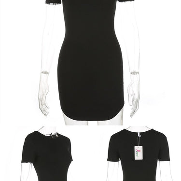 Casual Beach and Office 95% Cotton Black Solid Summer Dresses for Women  -  GeraldBlack.com