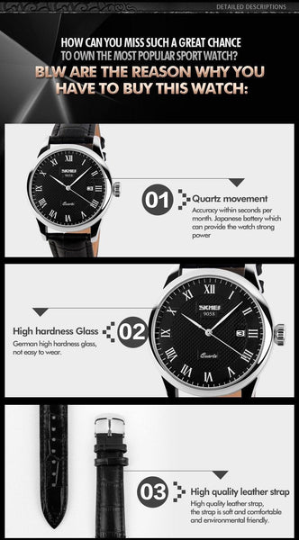 Casual Business Fashion Top Luxury Quartz Wristwatches for Men - SolaceConnect.com