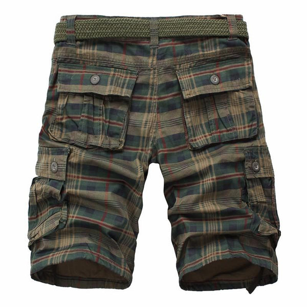 Casual Camouflage Military Fashion Plaid Beach Shorts Pants for Men - SolaceConnect.com