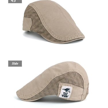 Casual Cotton Solid Color Caps Peaked Summer Beret Hats for Men  -  GeraldBlack.com