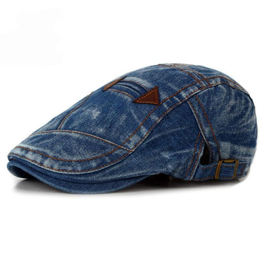 Casual Denim Fashion Spring Summer Jeans Beret Hats for Men & Women  -  GeraldBlack.com