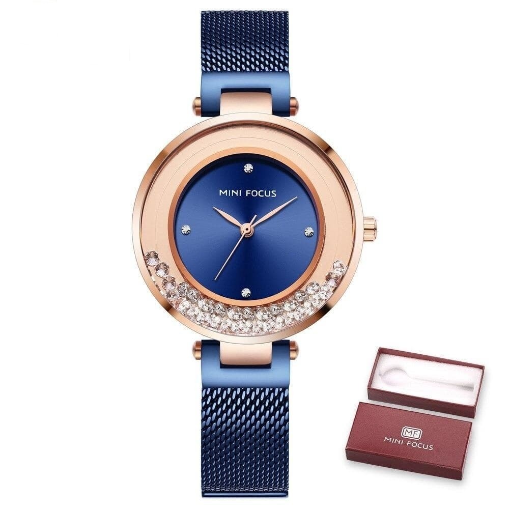 Casual Diamond Bracelet Fashion Quartz Dress Wristwatches for Women  -  GeraldBlack.com