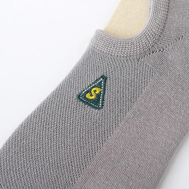 Casual Fashion Combed Cotton Embroided Invisible Ankle Socks for Men - SolaceConnect.com