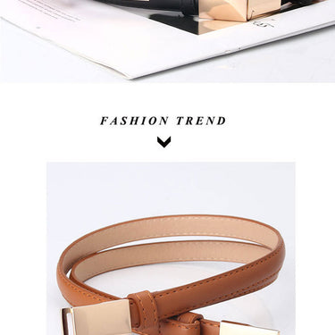 Casual Fashion Dark Leather All-Match Adjustable Belt for Women  -  GeraldBlack.com