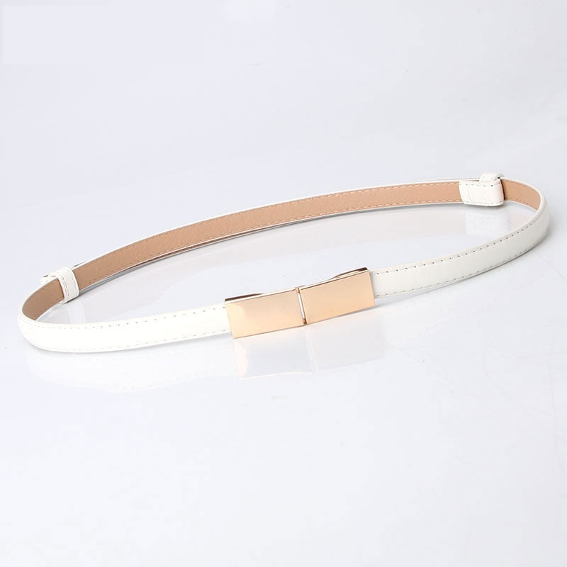 Casual Fashion Dark Leather All-Match Adjustable Belt for Women  -  GeraldBlack.com