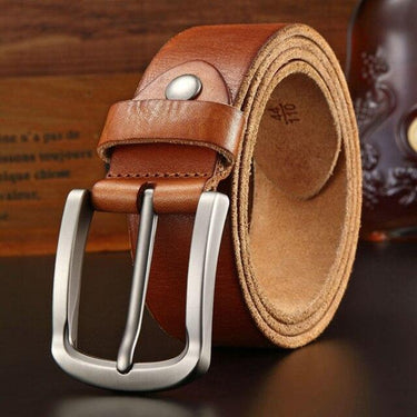 Solid Cow Genuine Leather Belt Fashion Male Casual Styles Jeans Belts for Men 38mm Wide NCK994 - SolaceConnect.com
