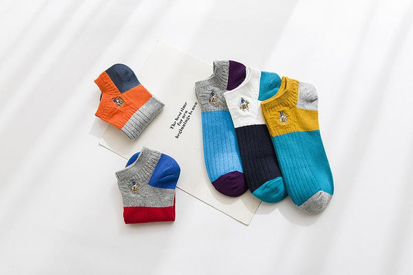 Casual Fashion Summer Breathable Cotton Boat Socks for Men - SolaceConnect.com