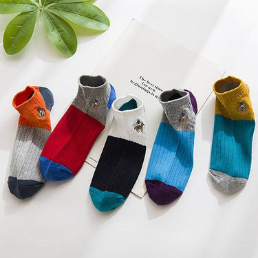 Casual Fashion Summer Breathable Cotton Boat Socks for Men - SolaceConnect.com