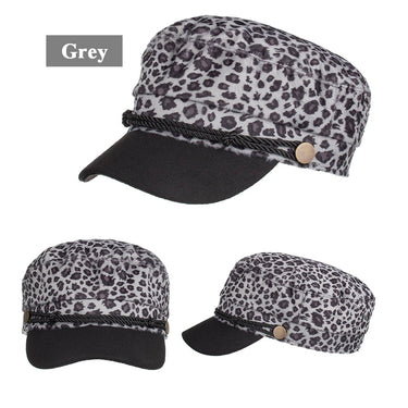 Casual Fashion Women's Solid Octagonal Flat Military Beret Hat Cap  -  GeraldBlack.com