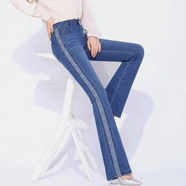Women Jeans Pants High waist Flare Pant Spring Thin Skinny Long Black Denim Pants Casual Fashion - SolaceConnect.com