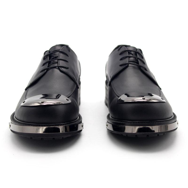 Casual Handmade Height Increasing Platform Leather Shoes for Men - SolaceConnect.com
