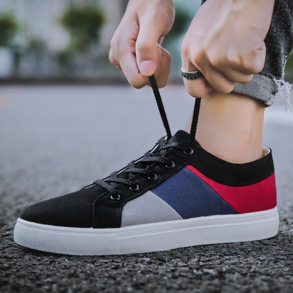 Casual Lace-Up Anti-Odor Sweat-Absorbant Canvas Shoes for Men  -  GeraldBlack.com