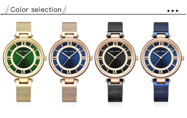 Casual Luxury Fashion Stainless Steel Wristwatches for Women - SolaceConnect.com