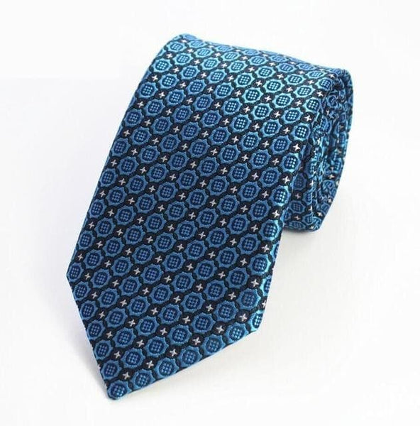 Casual Men's Fashion Classic Dot Striped Gravata Neckties for Business - SolaceConnect.com