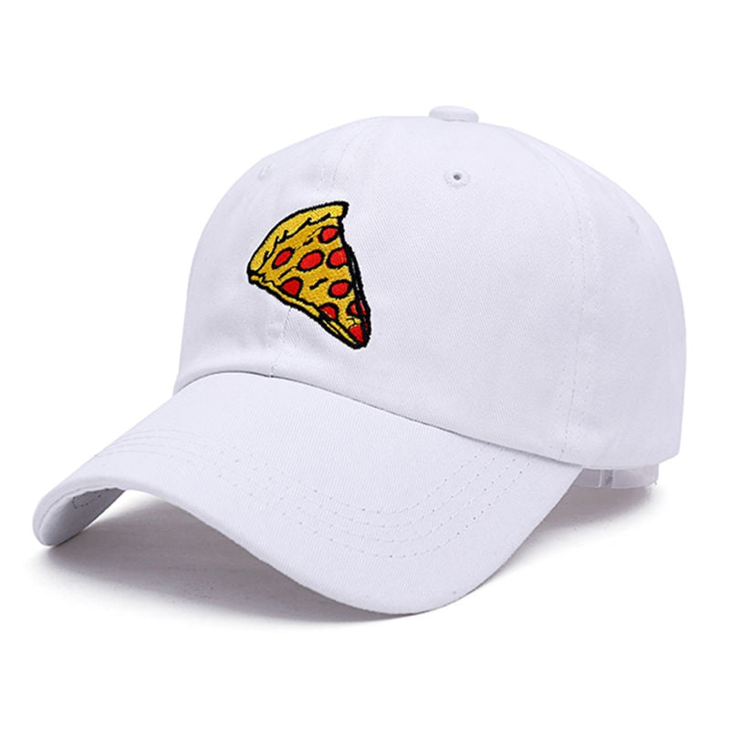 Casual Pizza Embroidery Adjustable Size Baseball Hats for Men Women  -  GeraldBlack.com